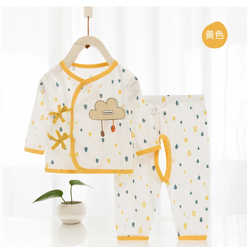 婴儿薄款套装春秋护肚和尚服宝宝内衣新生儿衣服婴儿睡衣家居服