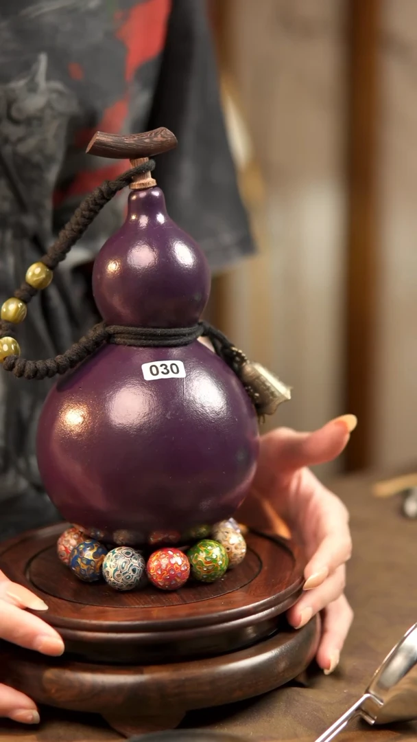 【闪购商品】非遗大漆葫芦,可装开水酒水030