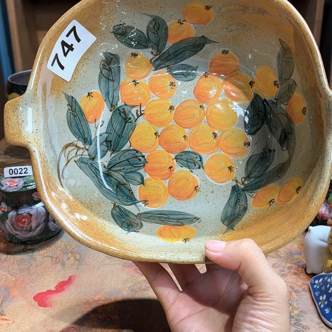 【闪购商品】瓷片747 手工手绘釉下彩