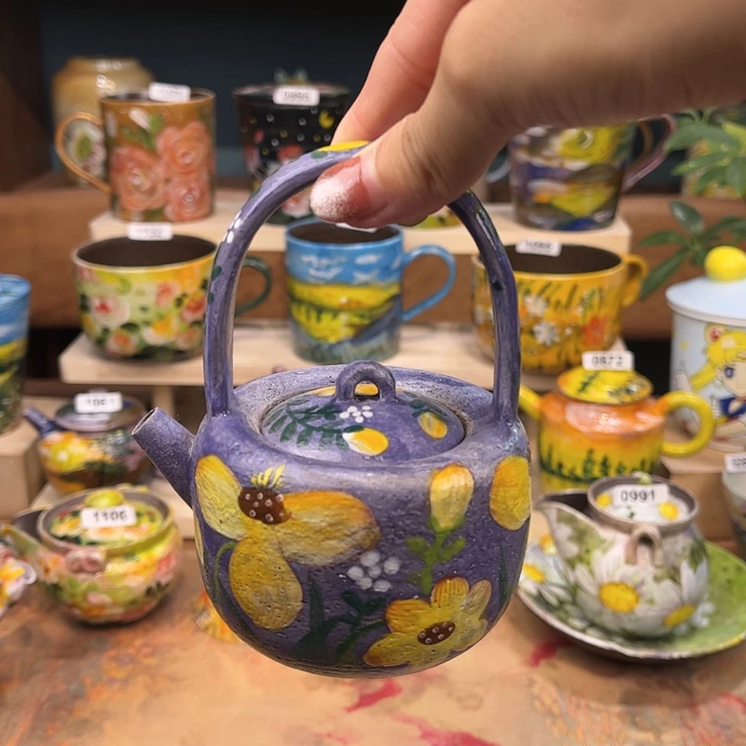 【闪购商品】瓷片1148 手工手绘釉下彩