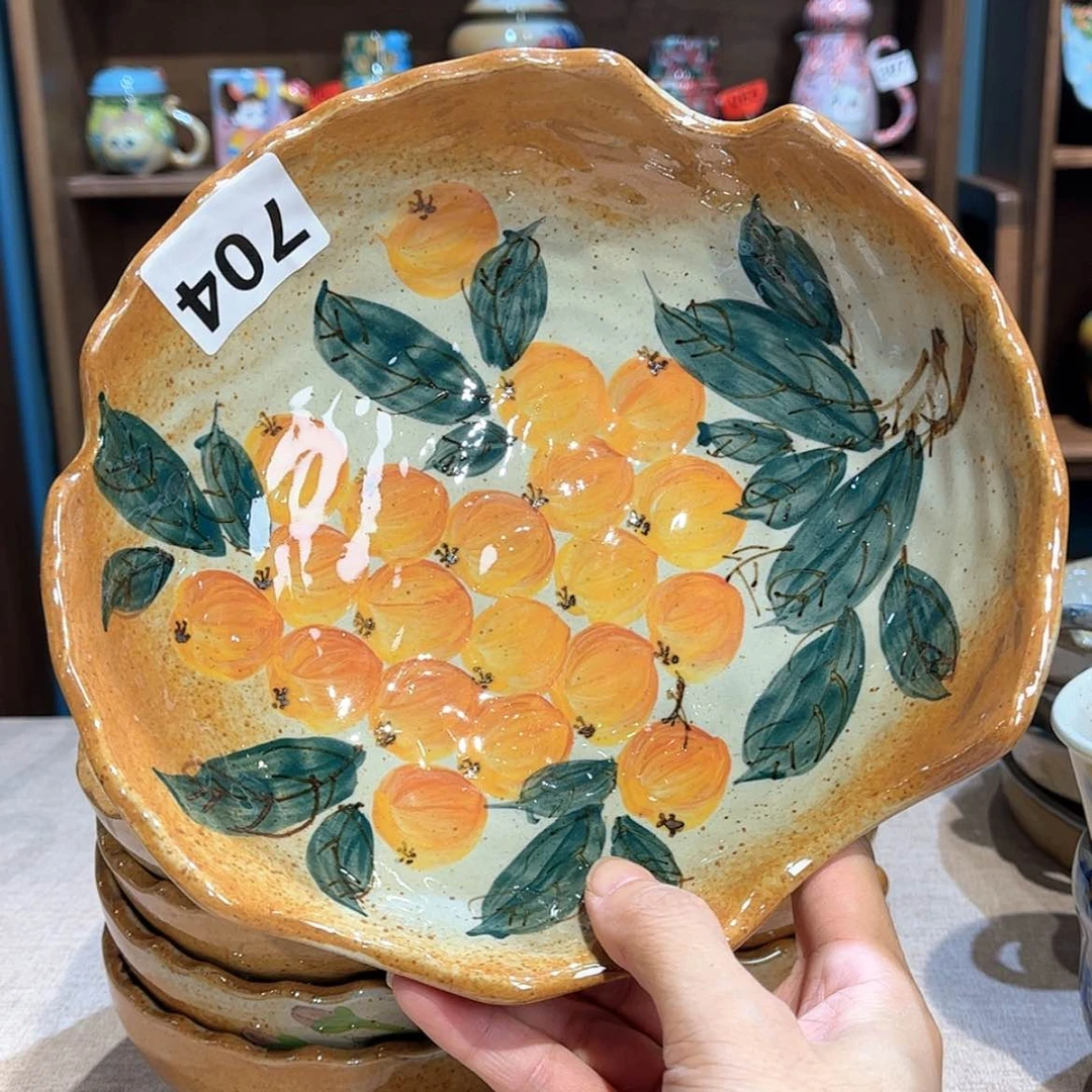 【闪购商品】瓷片704 手工手绘釉下彩
