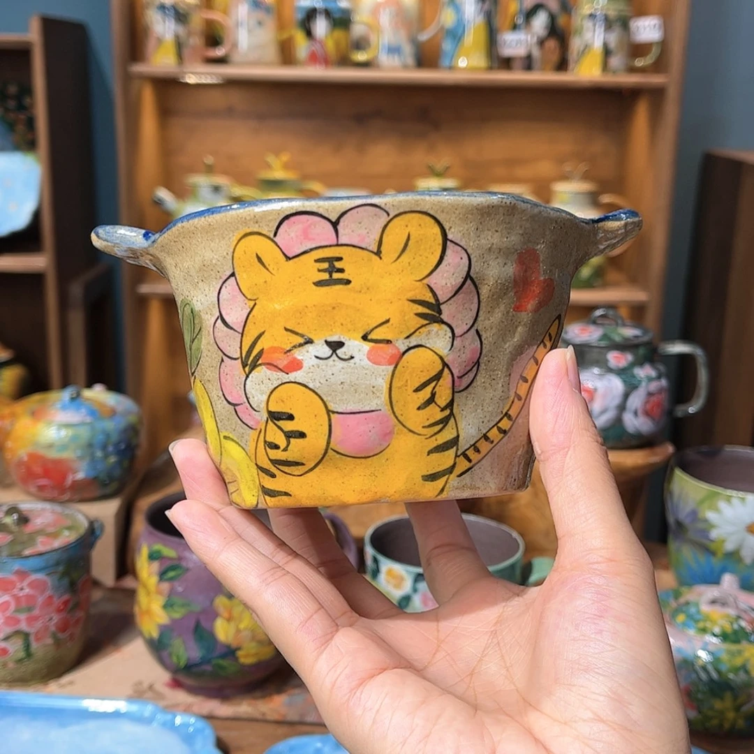【闪购商品】瓷片216 手工手绘釉下彩高温瓷