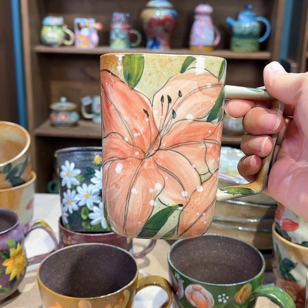 【闪购商品】瓷片257 手工手绘釉下彩