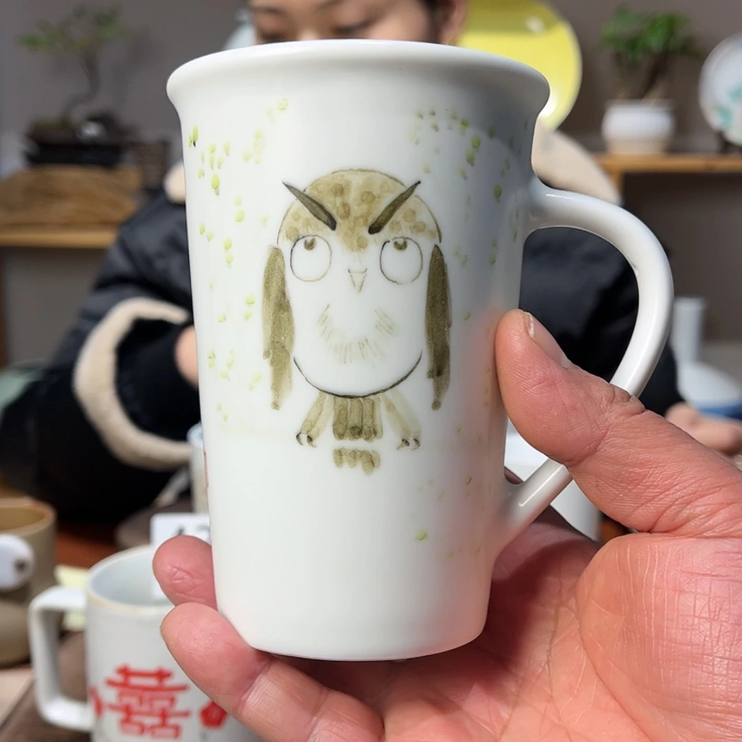 【闪购商品】陶瓷瓷片水杯539