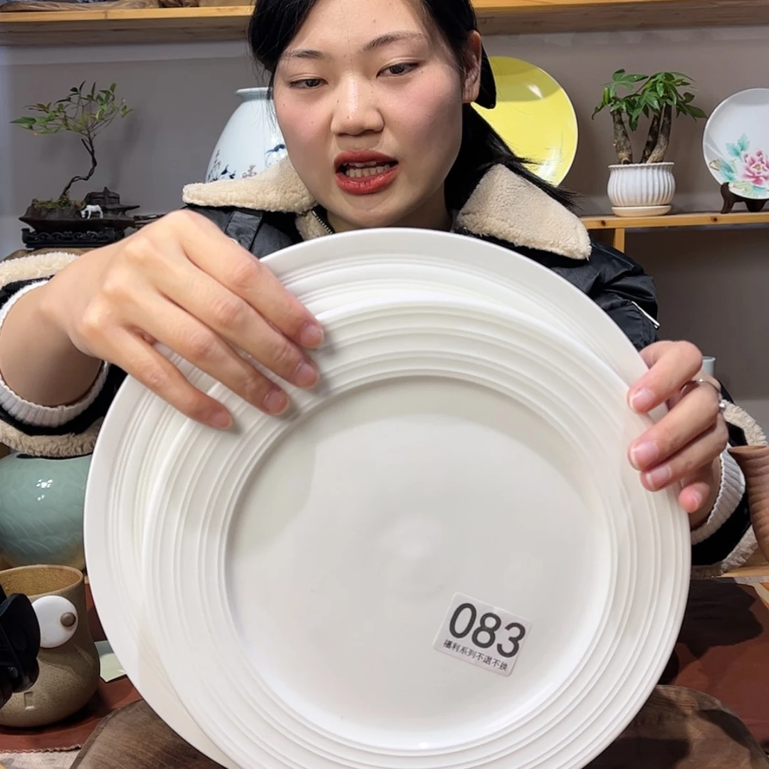 【闪购商品】陶瓷瓷片盘2个