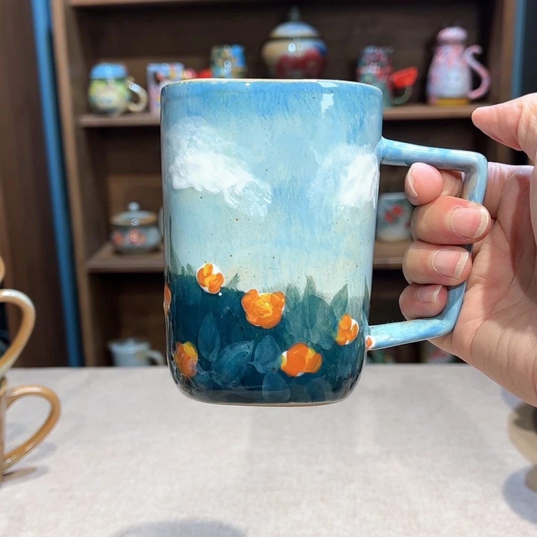 【闪购商品】瓷片255 手工手绘釉下彩