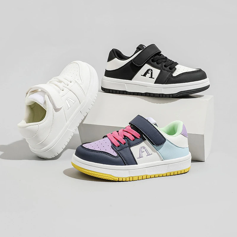 【春夏上新】男女童时尚运动鞋韩版低帮板鞋中大童学生休闲鞋子