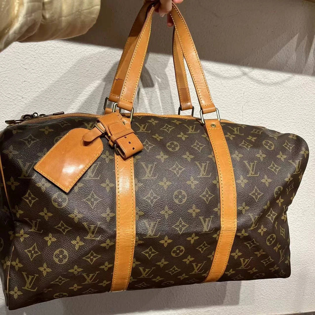 95新 LouisVuitton/路易威登 56尺寸全原 老花拼接经典款旅行袋