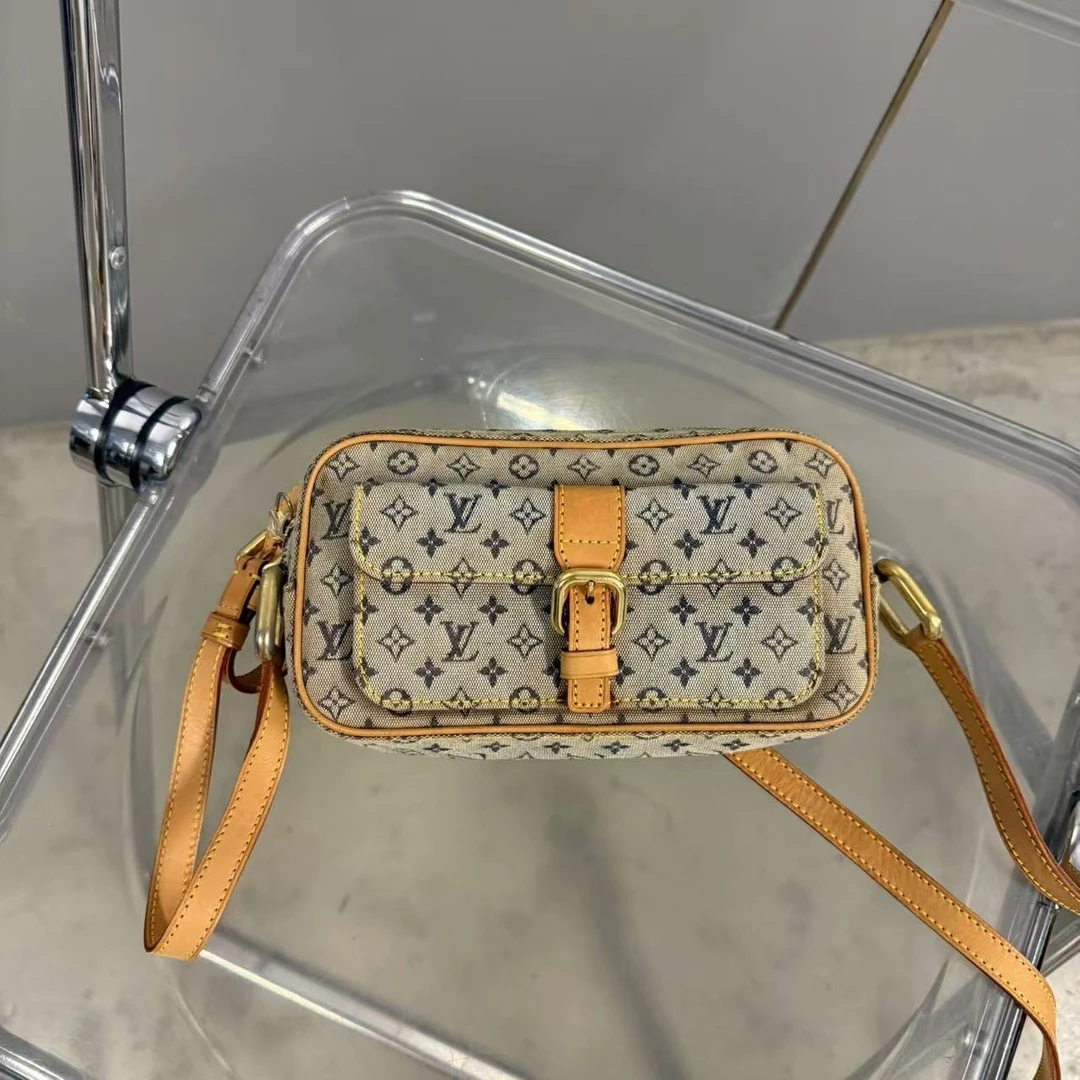 95新 LouisVuitton/路易威登 热门lv老花丹宁相机包 斜挎包男士包