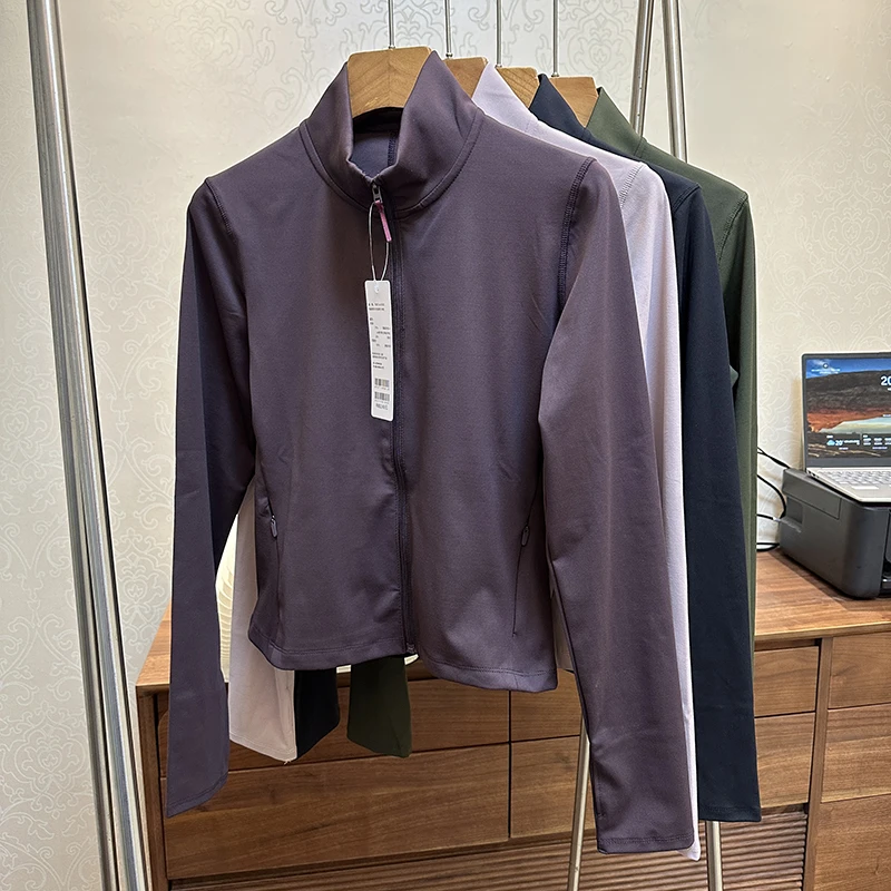 小蛮腰直角肩 马甲线都在等你~！立领高弹 女速干衣外套