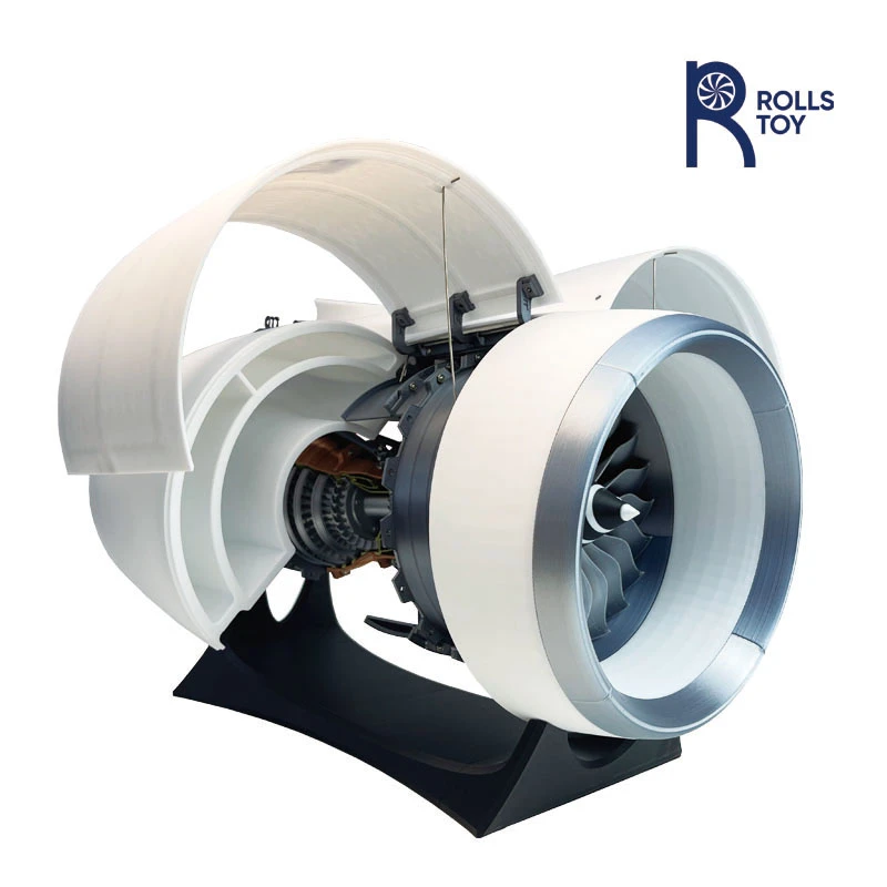 【大号整流罩升级】罗罗飞机引擎模型定制航空玩具科学实验炫酷摆件