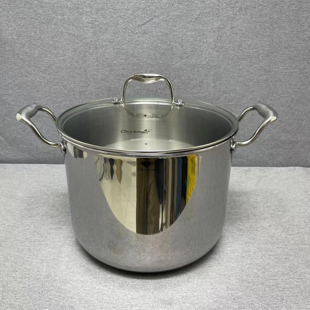 10-034-1 Chockmen 双耳汤锅 28*22CM 11L 带玻璃盖重约4.0KG