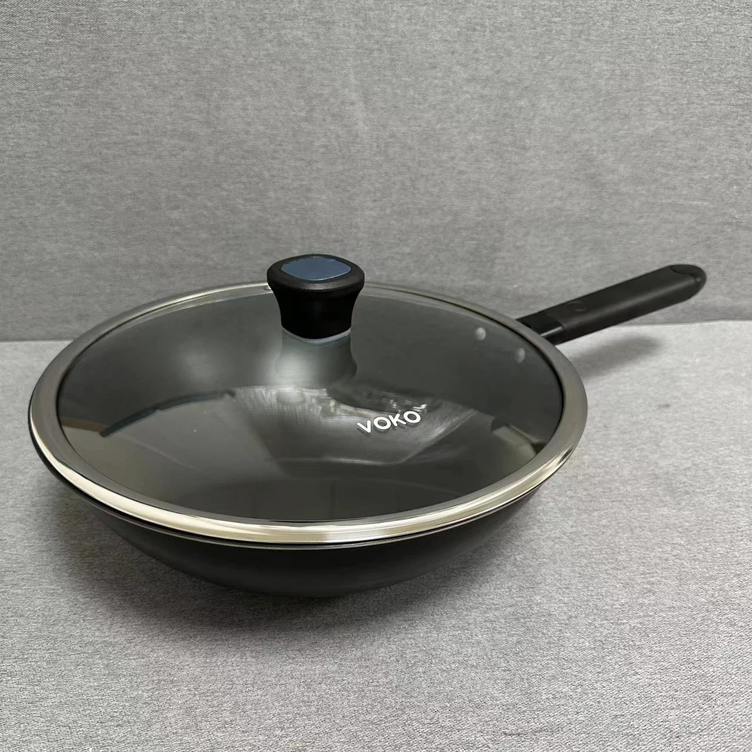 H405  单柄铁锅32*11CM 带盖重约2.32kg 单锅1.45kg