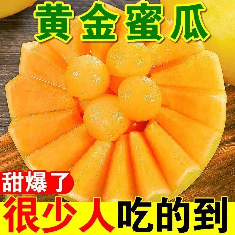 【粉丝专属新疆哈密瓜场地直发】自然成熟金色年华哈密瓜全国包邮
