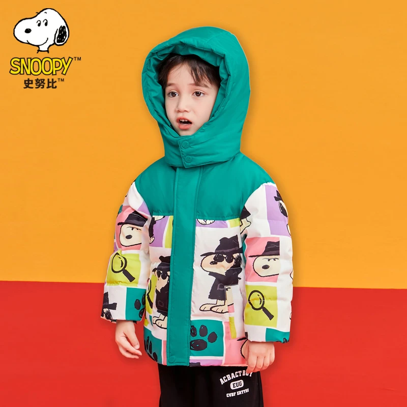 史努比儿童羽绒服加厚连帽外套FJ3020-NZB