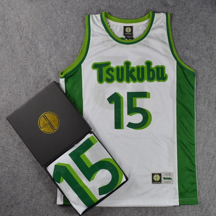 SD灌篮高手队服津久武高中15号南乡洸一郎篮球服篮球衣背心训练白