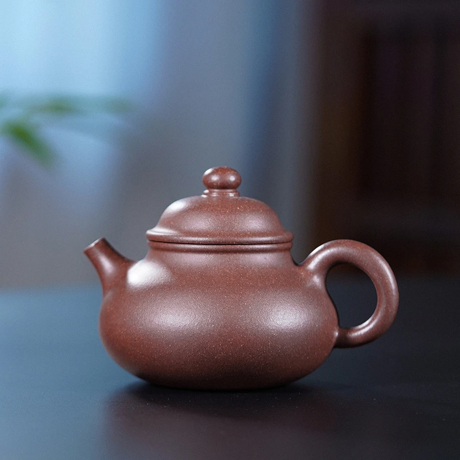 遇壶堂大容天250cc紫玉金砂宜兴纯手工原矿紫砂壶0693泡茶壶茶器