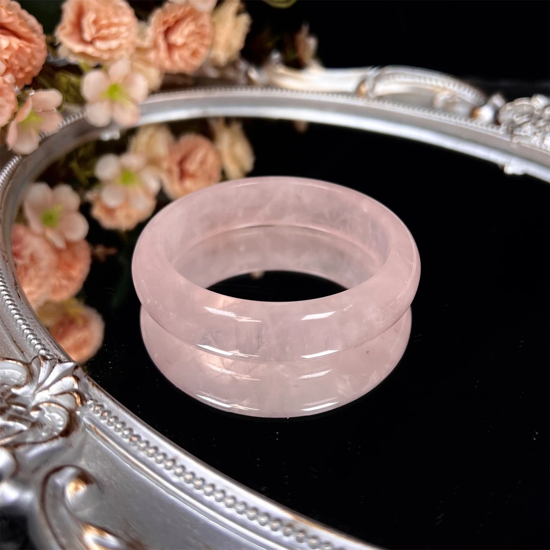 马粉手镯-柚子珠宝天然马达加斯加粉水晶手串DIY