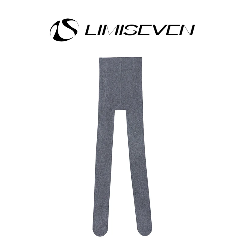 limiseven百搭轻熟风秋季打底裤女装弹力高腰外穿裤袜灰色时尚