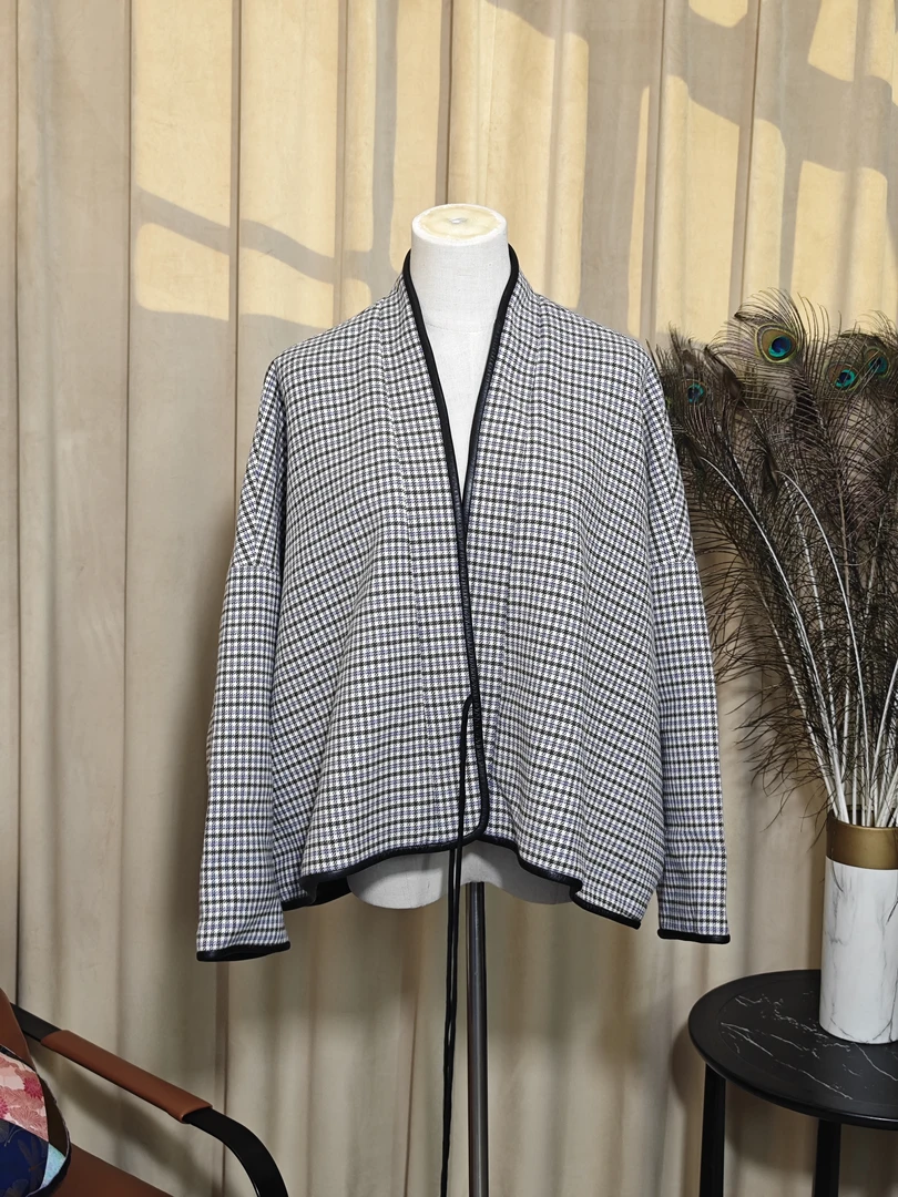 至美|宋锦 意大利绵羊毛上衣外套新中式国风百搭休闲时尚秋冬新款