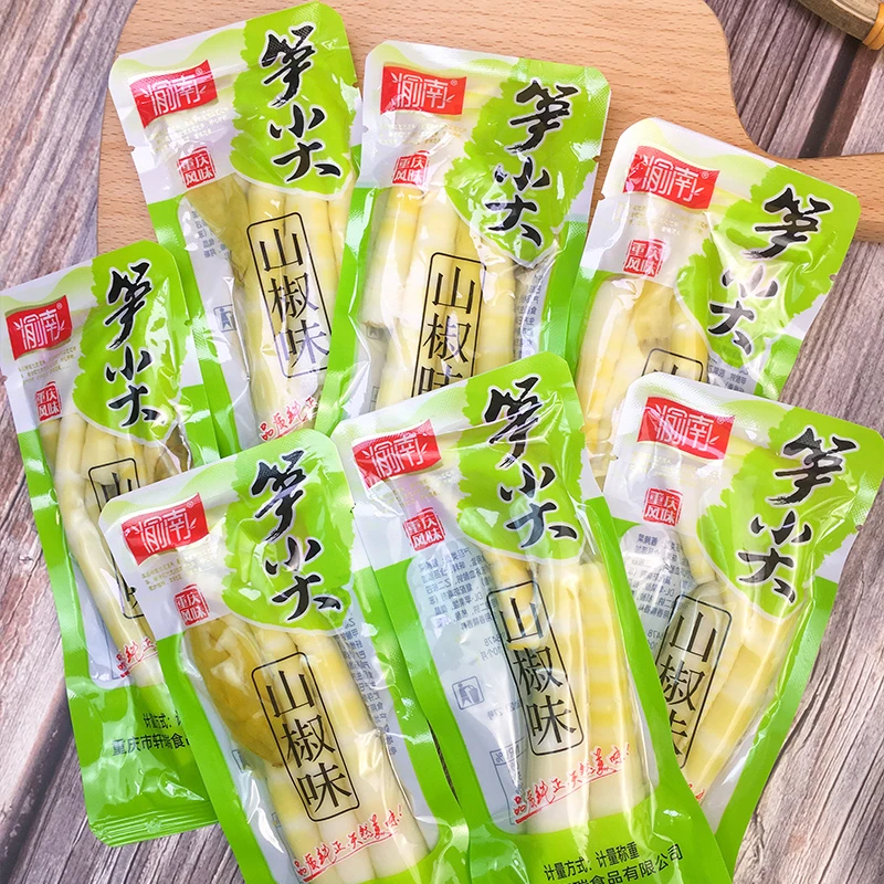 酸辣笋尖泡椒竹笋脆笋小包装小零食开袋即食袋装笋干渝南尖尖笋