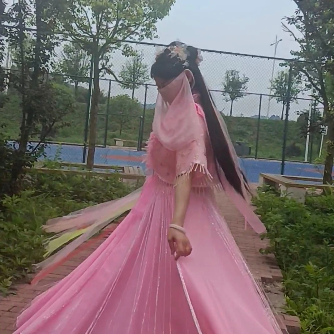 古装粉色日常马甲