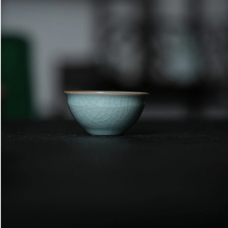 汝窑天青色宋炎杯家用主人杯