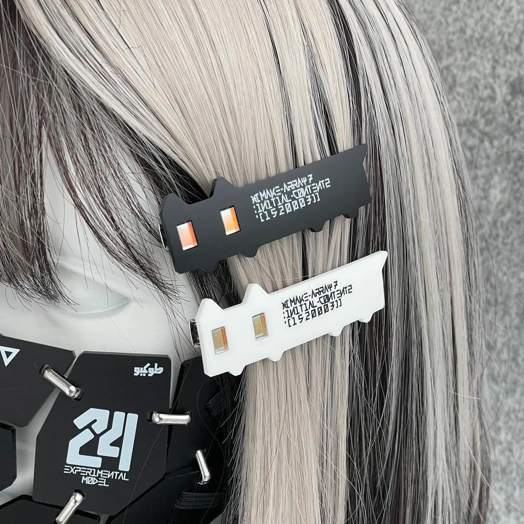 日系新款可爱黑白ins猫咪发夹简约亚克力高级感刘海夹鸭嘴夹发饰