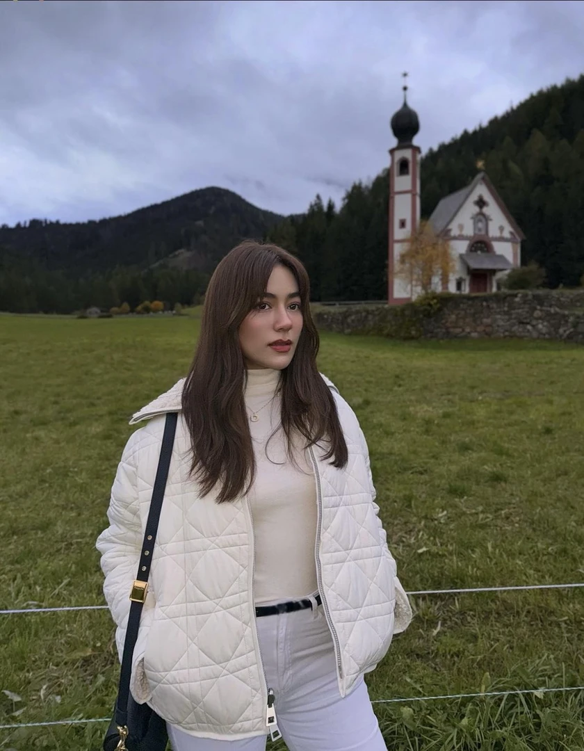 【白雪公主】翻领棉服高级慵懒洋气两面穿菱格外套YZ24K00959