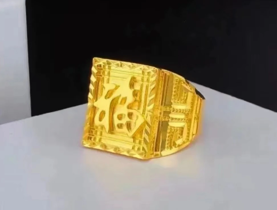 合金戒指 福戒指可调节戒指时尚轻奢金典