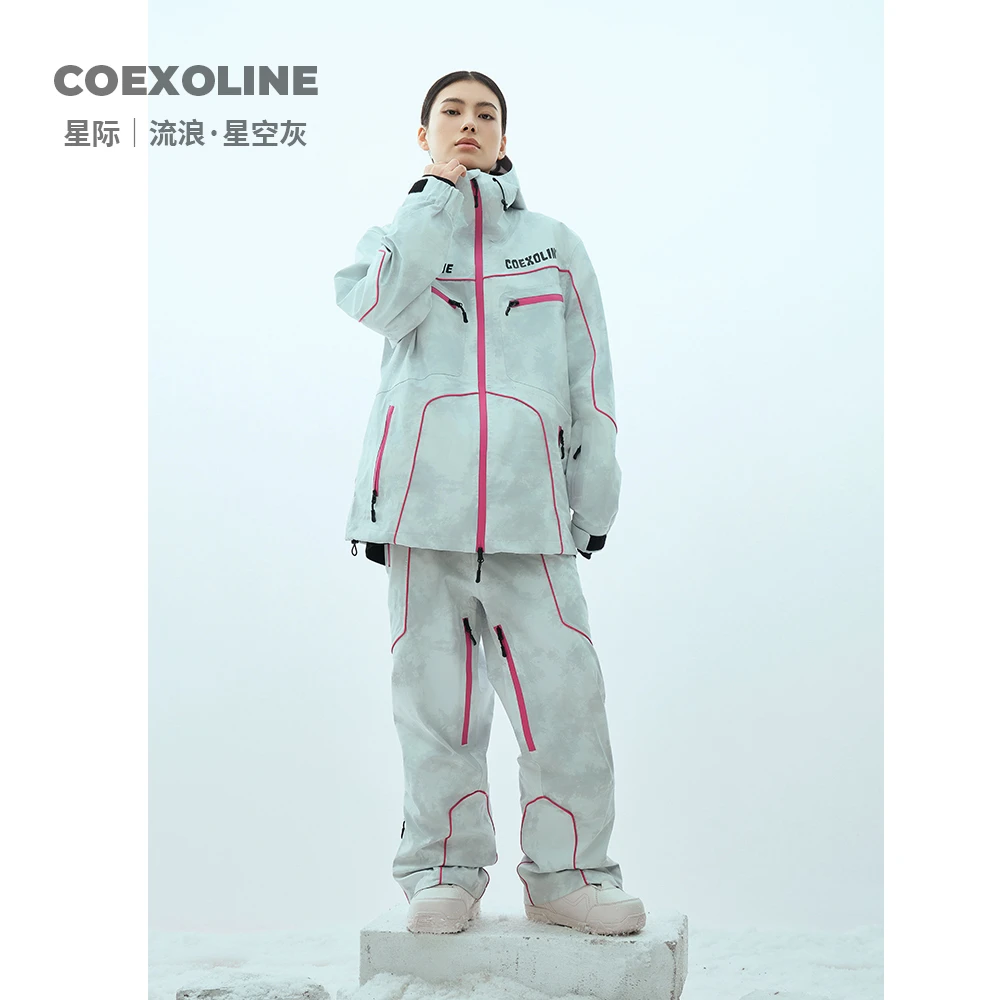 2024款COEXOLINE【流浪·星空灰】耐磨两万次潮流男女滑雪服