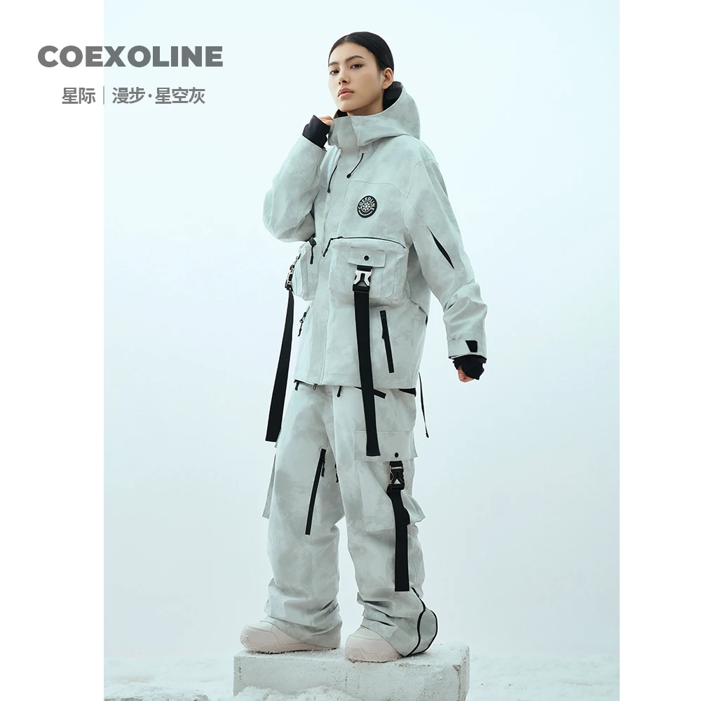2024款COEXOLINE 【漫步·星空灰】耐磨两万次潮流男女滑雪服