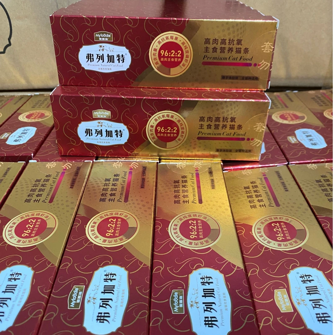 弗列加特高肉主食猫条鲜肉高蛋白营养增肥成幼猫通用15g【dr】