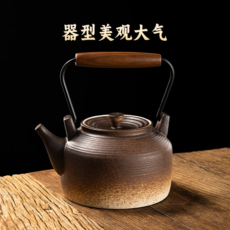 容山堂围炉煮茶泡茶壶2025新款陶瓷烧水壶煮茶壶电陶炉煮茶炉