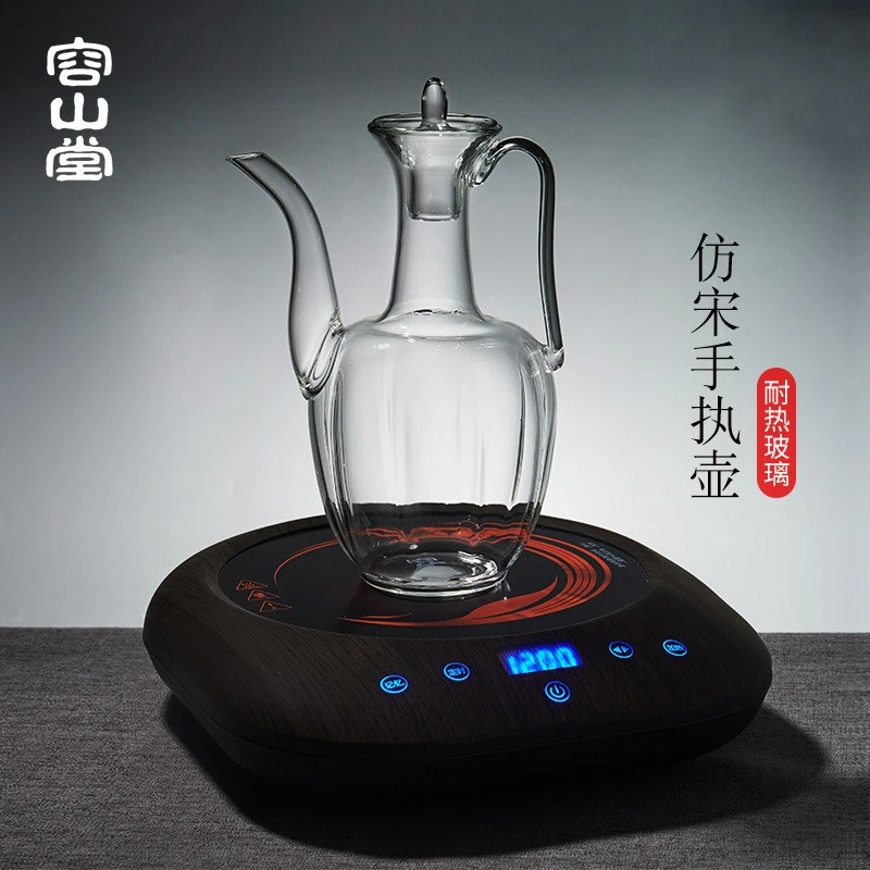容山堂耐热玻璃仿宋手执壶小青柑泡茶壶烧水壶煮茶器茶具茶壶茶具