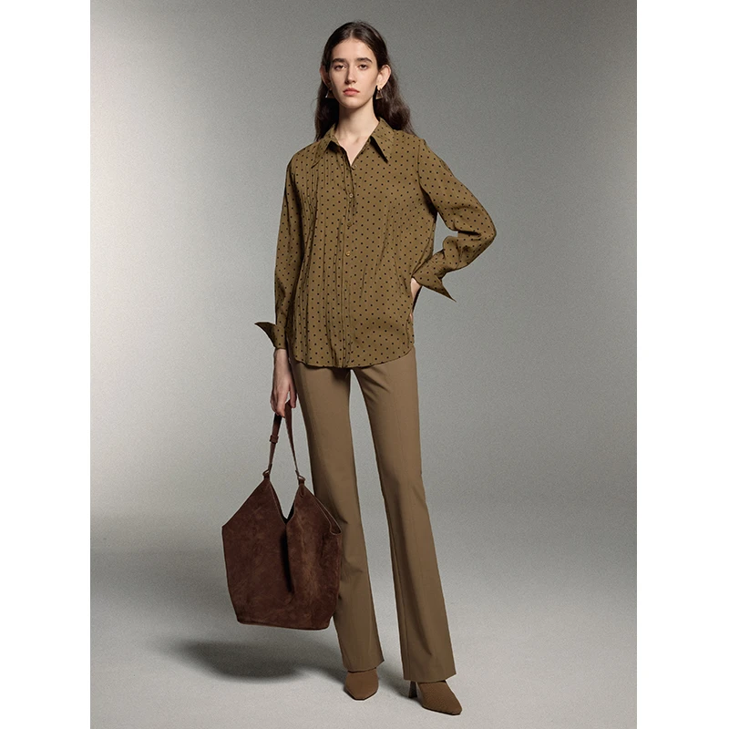 Mix Selection｜U系列 波尔卡NO.5 衬衫秋新款波点设计感MSCIY0858