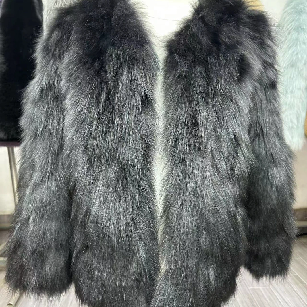 狐狸腹部毛冬季气质百搭