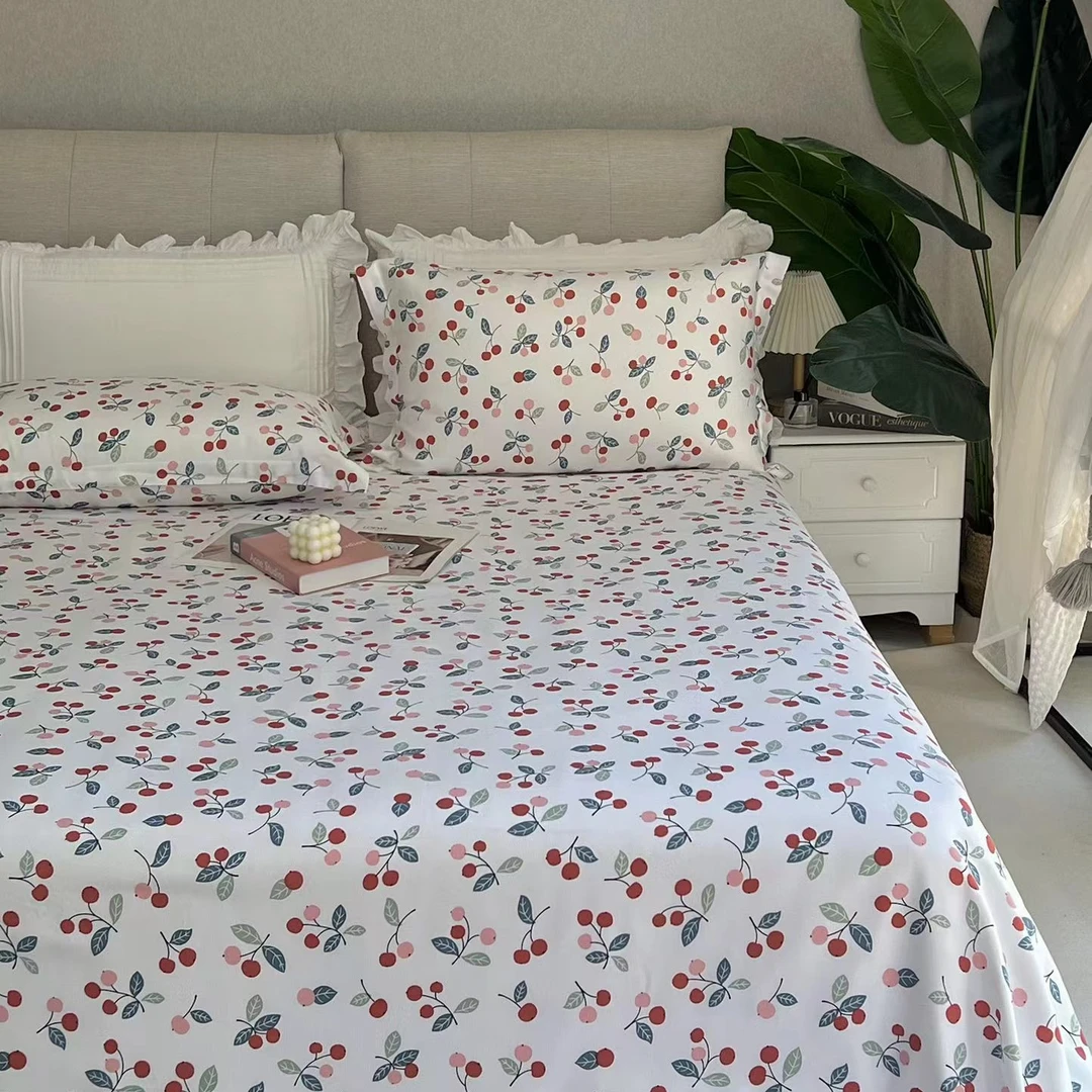 竹纤维三件套床单尺寸2.4×2.5枕套一对