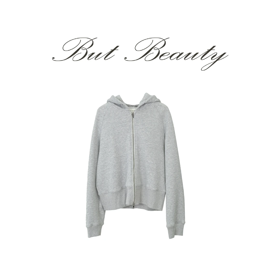 【拉链卫衣】女士设计师秋季百搭长袖运动摇粒绒连帽卫衣AC350