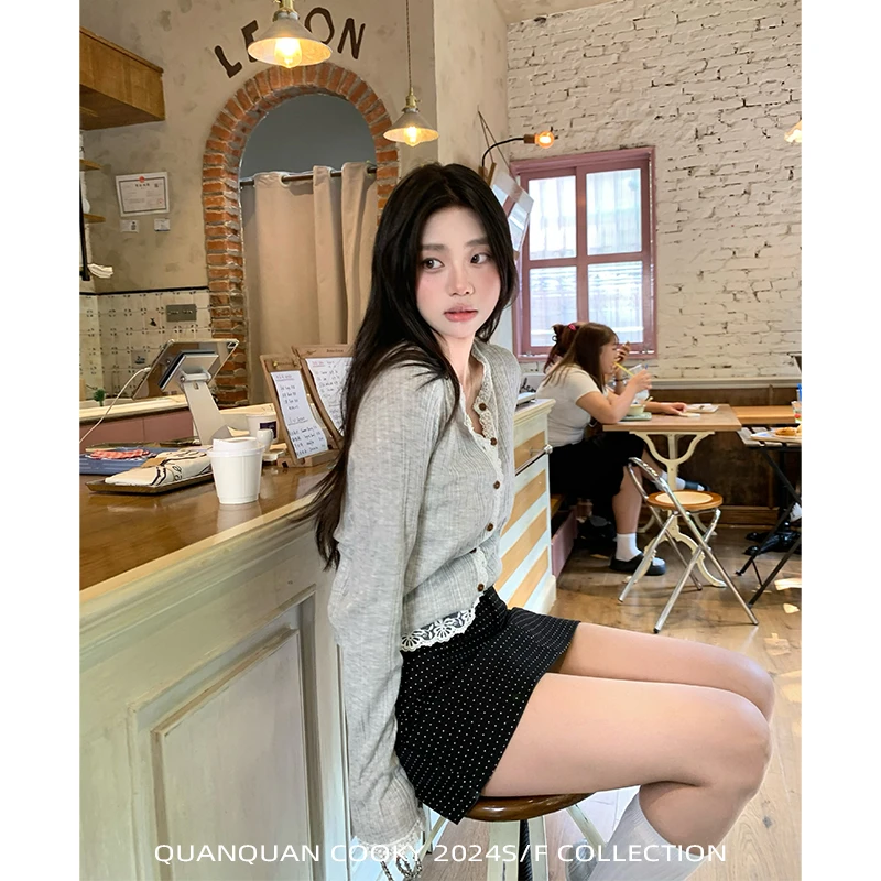 圈圈cooky 海顿乐章 气质蕾丝边修身显瘦蕾丝里面的吊带L0373A