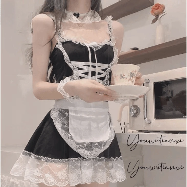 春夏网红直播COS新款女仆制服套装角色扮演性感纯欲可爱lolita