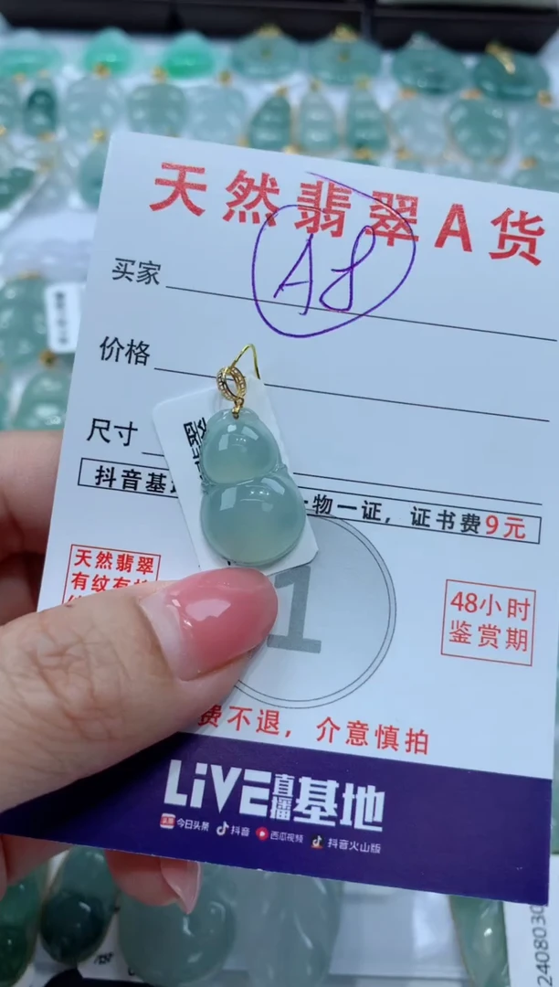 【闪购商品】翡翠颈饰未镶嵌天然A货翡翠挂件