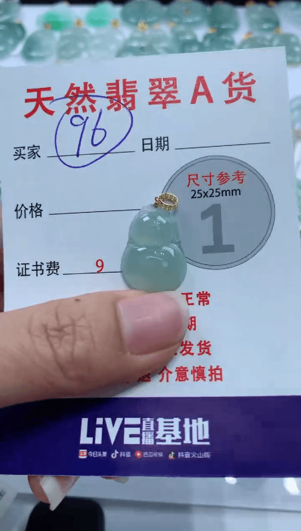 【闪购商品】翡翠颈饰未镶嵌天然A货翡翠挂件