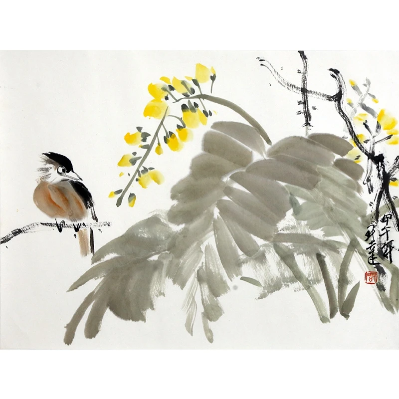 【墨华斋】周凯达 46x34cm无框 多款 传统写意国画花鸟作品书房挂画