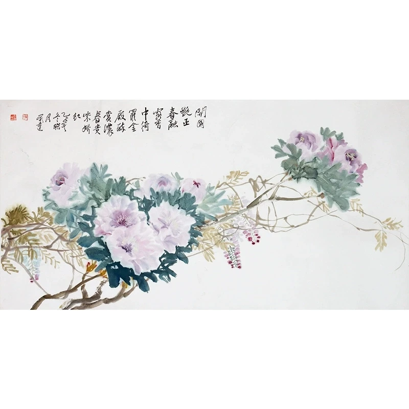 【墨华斋】周凯达 136x68cm无框 多款传统国画手绘作品客厅花鸟字画