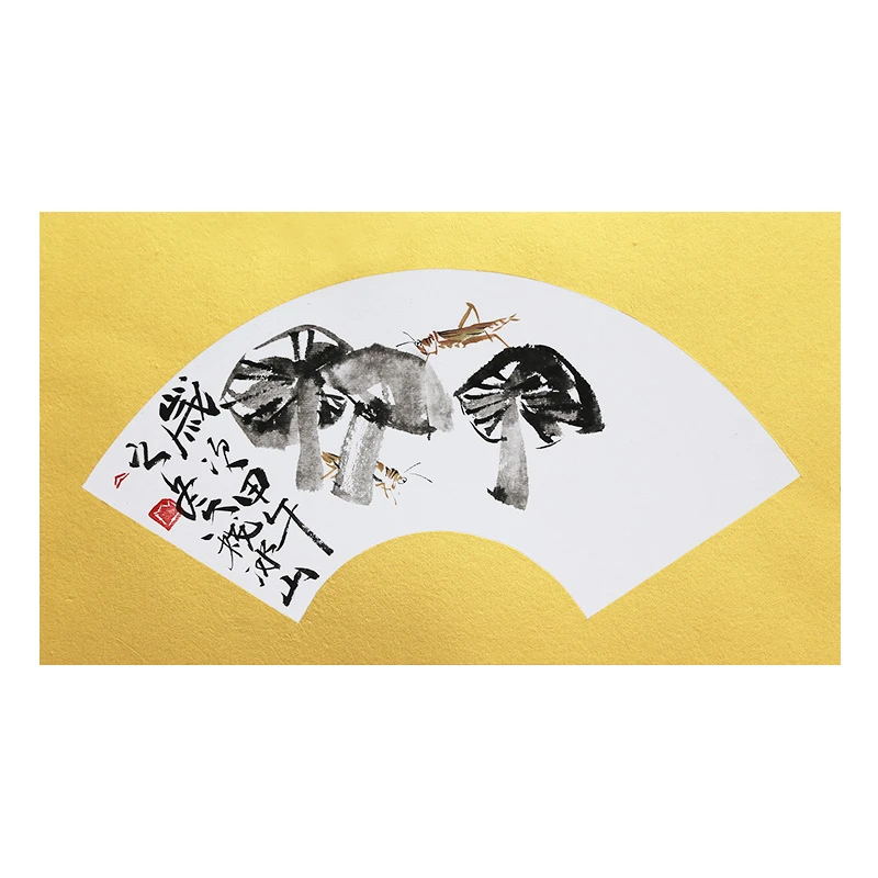 【墨华斋】韦冰山 43x25cm无框 多款扇面 传统写意国画花鸟字画作品