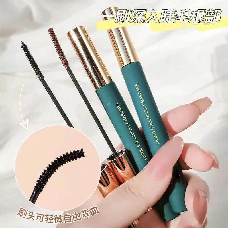 【浓郁睫毛膏】彩卷翘睫毛膏浓密不易晕染浓密自然纤长彩色睫毛细刷