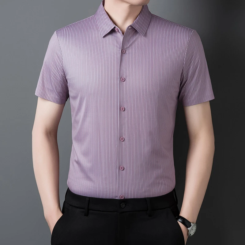 参加女儿结婚礼服爸爸装中老年岳父新娘父亲喜事婚宴男士夏季衬衫