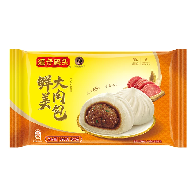 湾仔码头鲜美大肉包 390g/袋