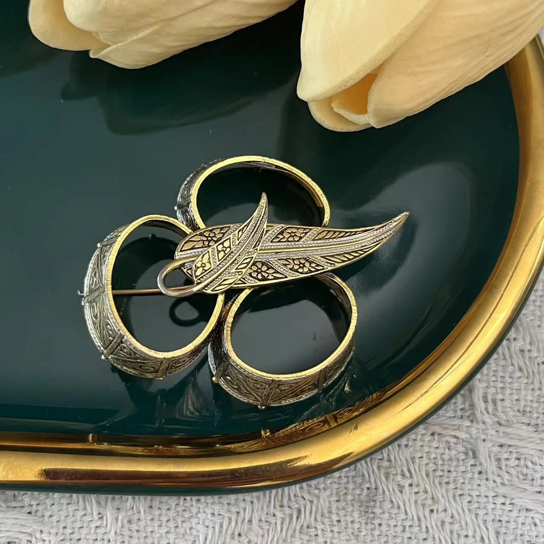 铜合金胸针 胸针 vintage中古首饰回流孤品AM525